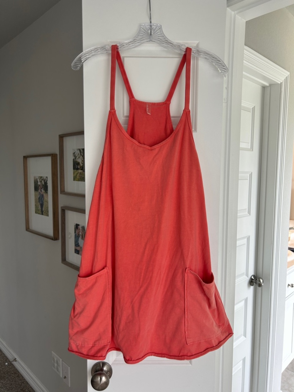 Free People Hot Shot Mini Dress (Coral)